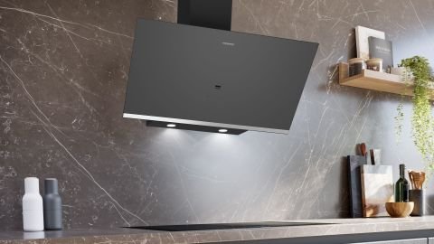 Siemens LC97KPJ70T 90 cm Antrasit Gri Duvar Tipi Davlumbaz