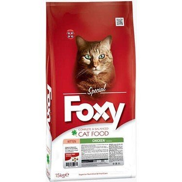 Foxy Tam ve Dengeli Kitten Tavuklu Kedi Maması 15kg