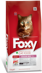 Foxy Tam ve Dengeli Colour Mix Yetişkin Kedi Maması 15kg