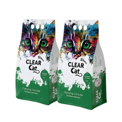 ClearCat Blanco Aloe Vera Kokulu Topaklanan Bentonit Kedi Kumu 10lt x 2 Adet