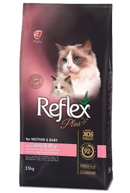 Reflex Plus Mother & Babycat Kuzu Etli 15 kg Yavru Kedi Maması