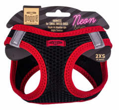 Doggie Havalı Dokuma Neon Serisi Küçük Irk Göğüs Tasması 2XS-26-30cm