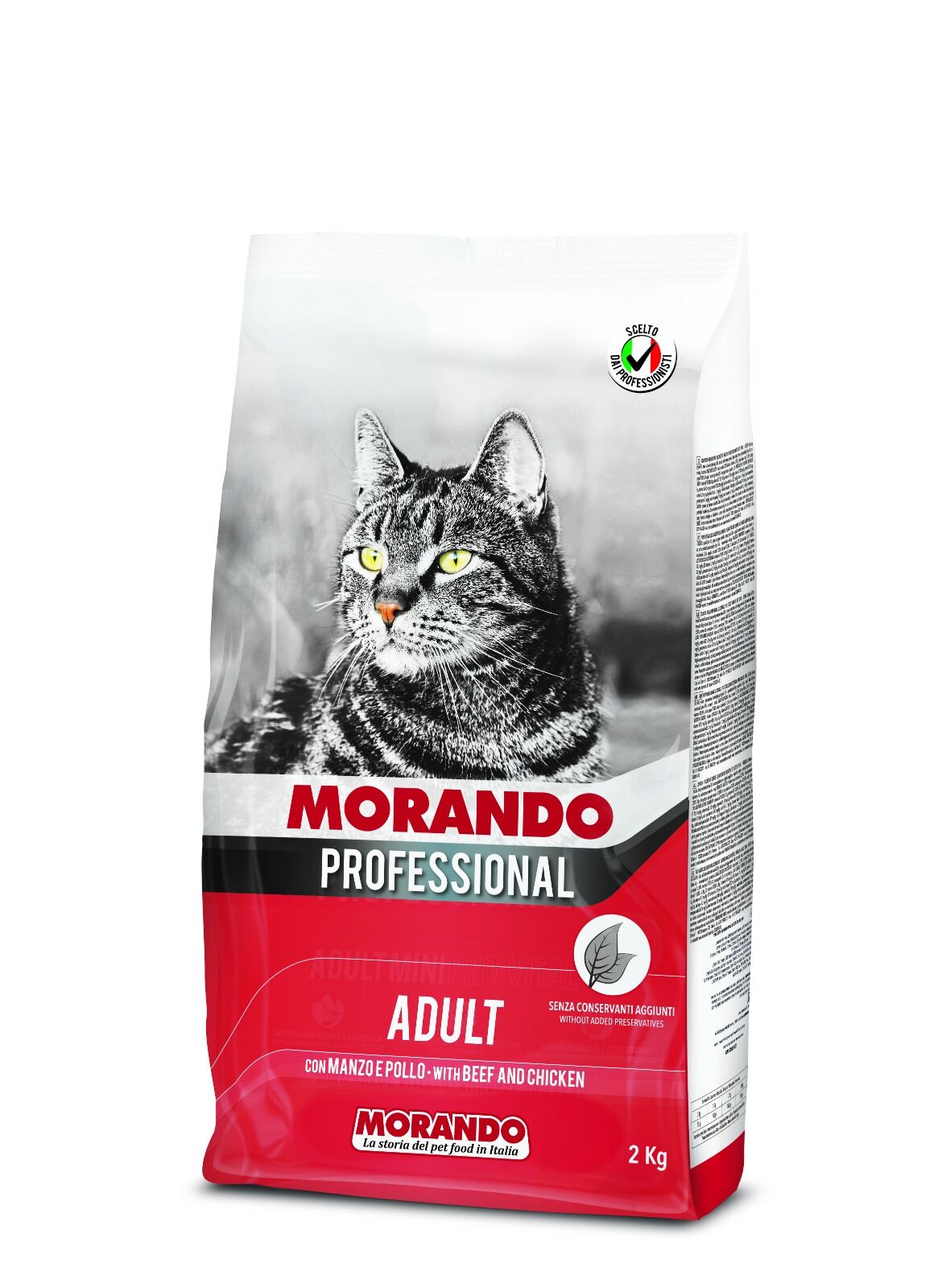 Morando Biftekli&Tavuklu Yetişkin Kedi Maması 2kg