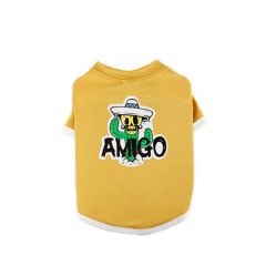 Zampa Amigo Sarı Kedi & Köpek T-Shirt