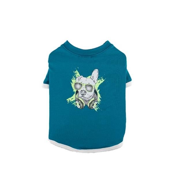 Zampa Cool Dog Neon Baskılı Yeşil Kedi & Köpek T-Shirt