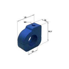 Montaj Kelepçesi 22mm Kırmızı - KLPC22MMA K