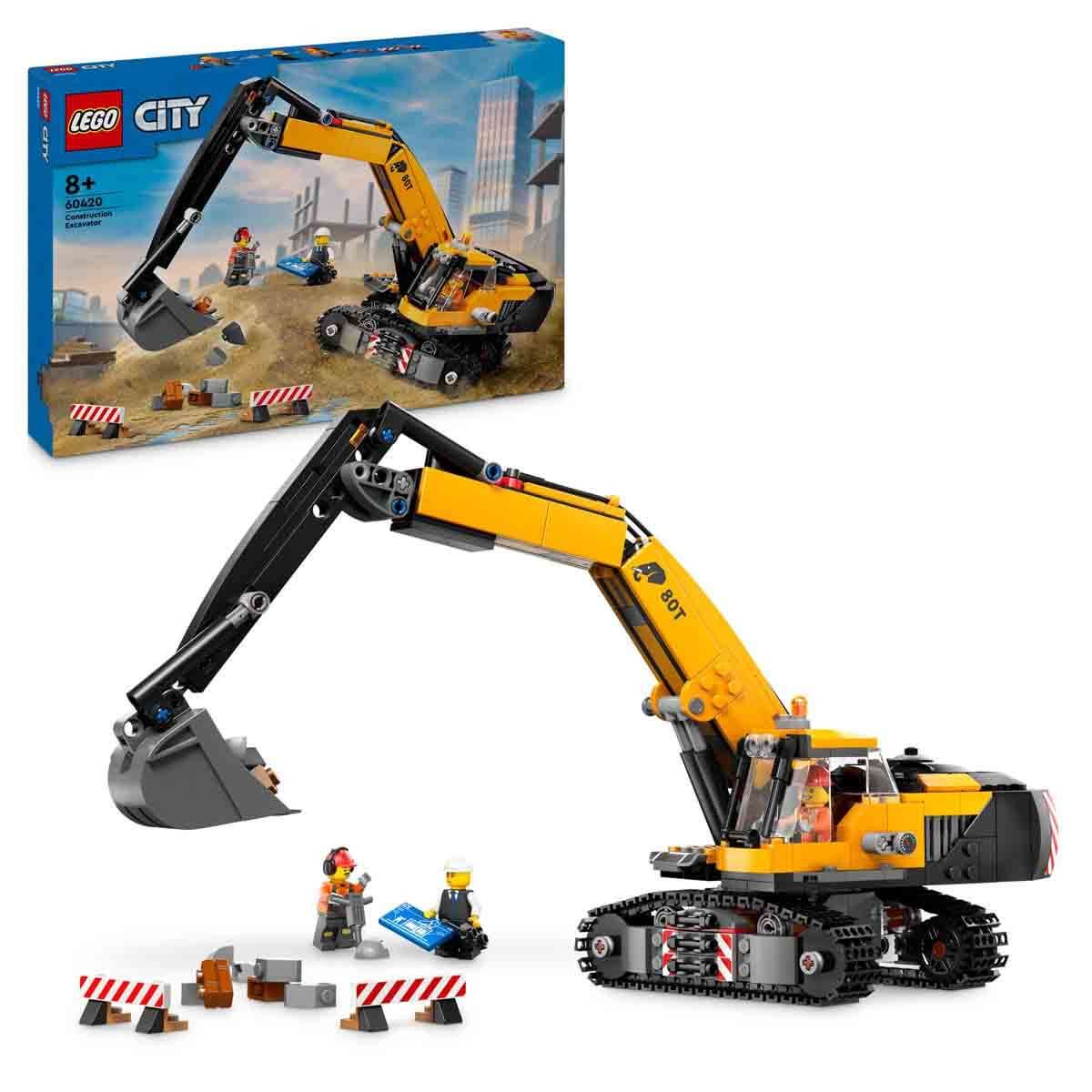 LEGO City Sarı İnşaat Ekskavatörü 60420