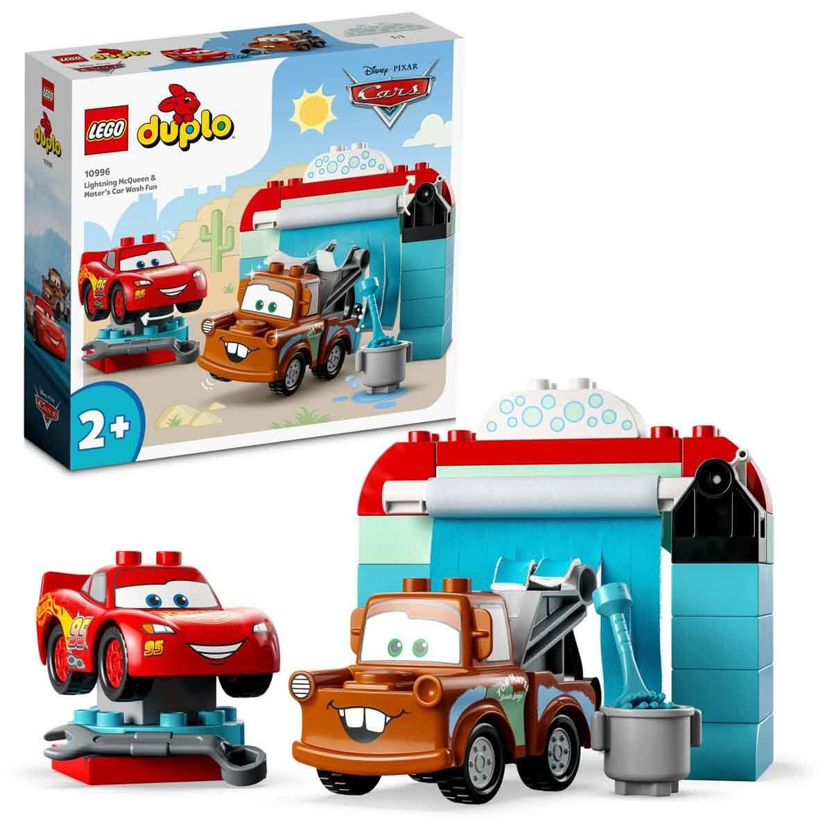 Lego Duplo Disney ve Pixar Arabalar Şimşek McQueen ve Mater'in Oto Yıkama Eğlencesi 29 Parça