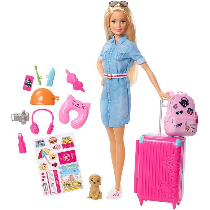 Barbie Seyehatte Bebeği Ve Aksesuarları