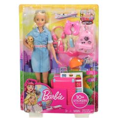 Barbie Seyehatte Bebeği Ve Aksesuarları