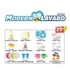 Modern Lavobo Mutfak Seti Mavi