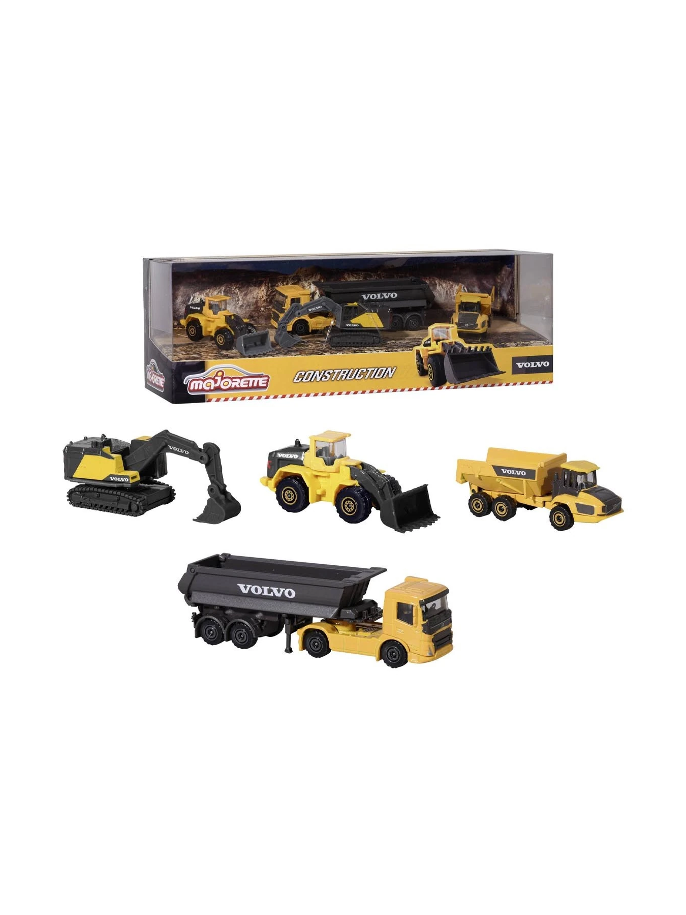 Majorette Volvo Construction Dörtlü Set