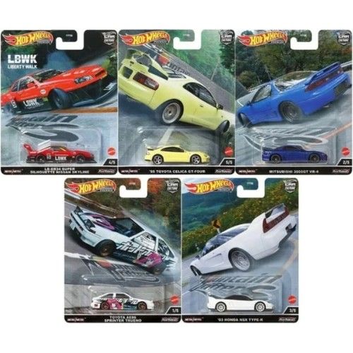 Hot Wheels Premium Car Culture Mountain Drifters 5 Li Set