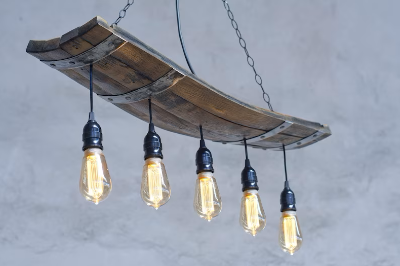 Roys Ahşap 107 Fıçı Avize