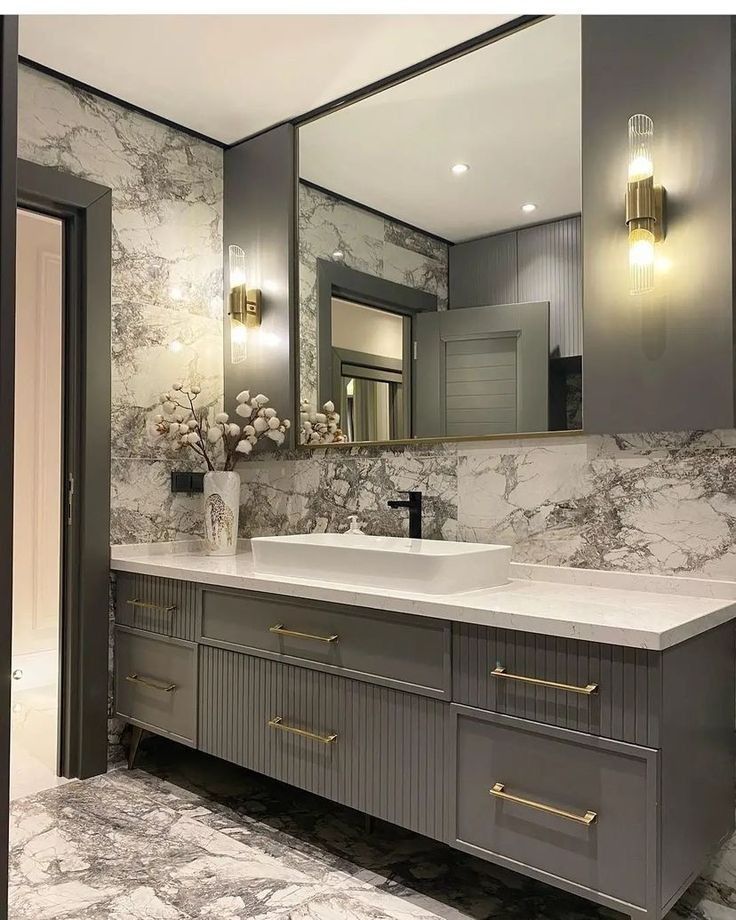 Roys Ahşap 147 Özel İmalat Modern Banyo Ünitesi