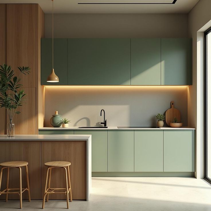 Roys Ahşap 157 Özel İmalat Modern Mutfak Ünitesi