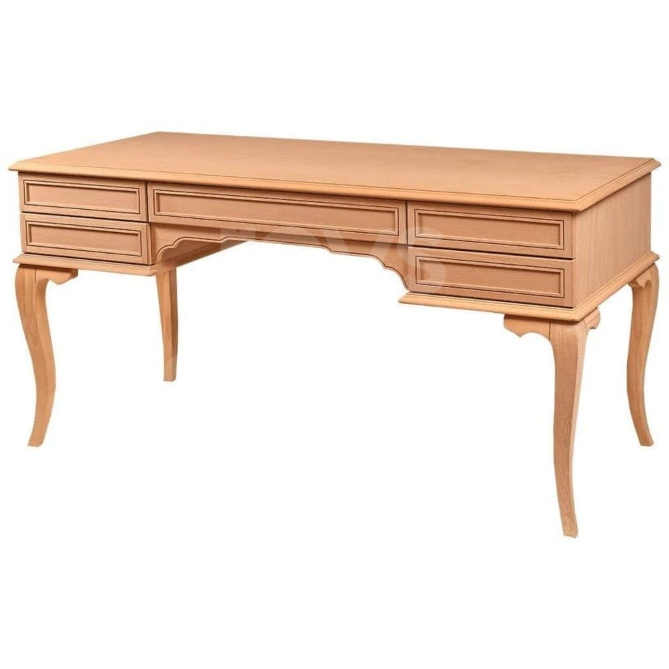 Roys Ahşap 5246 Masif Ham 160 Cm Rustik Çizgi Çalışma Masası