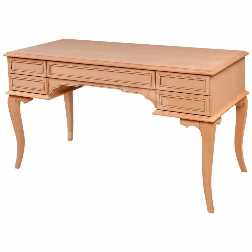 Roys Ahşap 5248 Masif Ham 140 Cm Rustik Çizgi Çalışma Masası