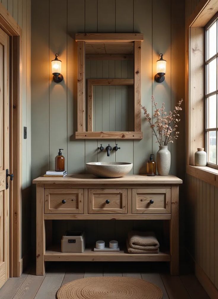 Roys Ahşap 165 Özel İmalat Modern Banyo Ünitesi