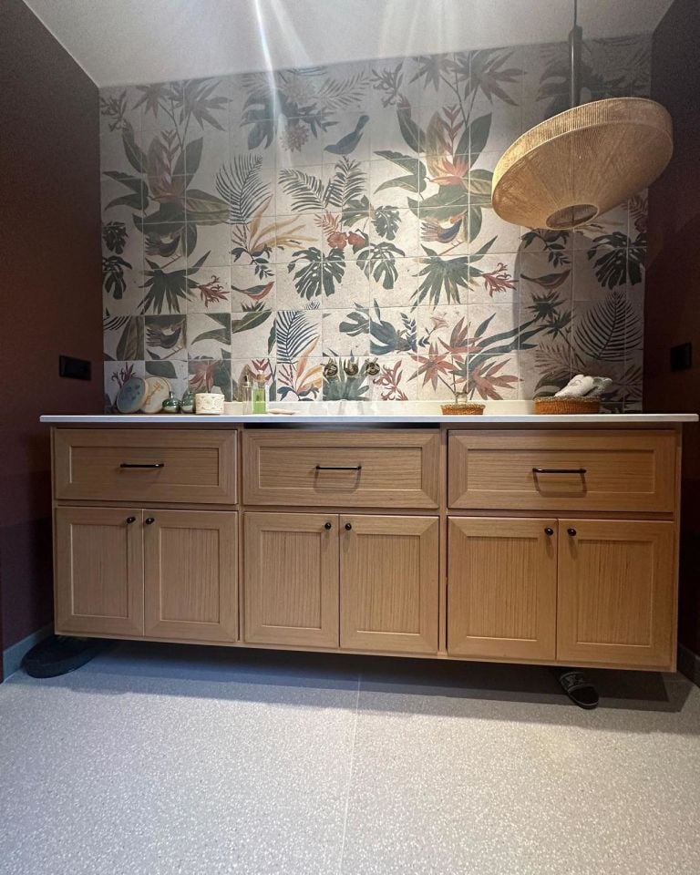 Roys Ahşap 219 Özel İmalat Modern Banyo Ünitesi