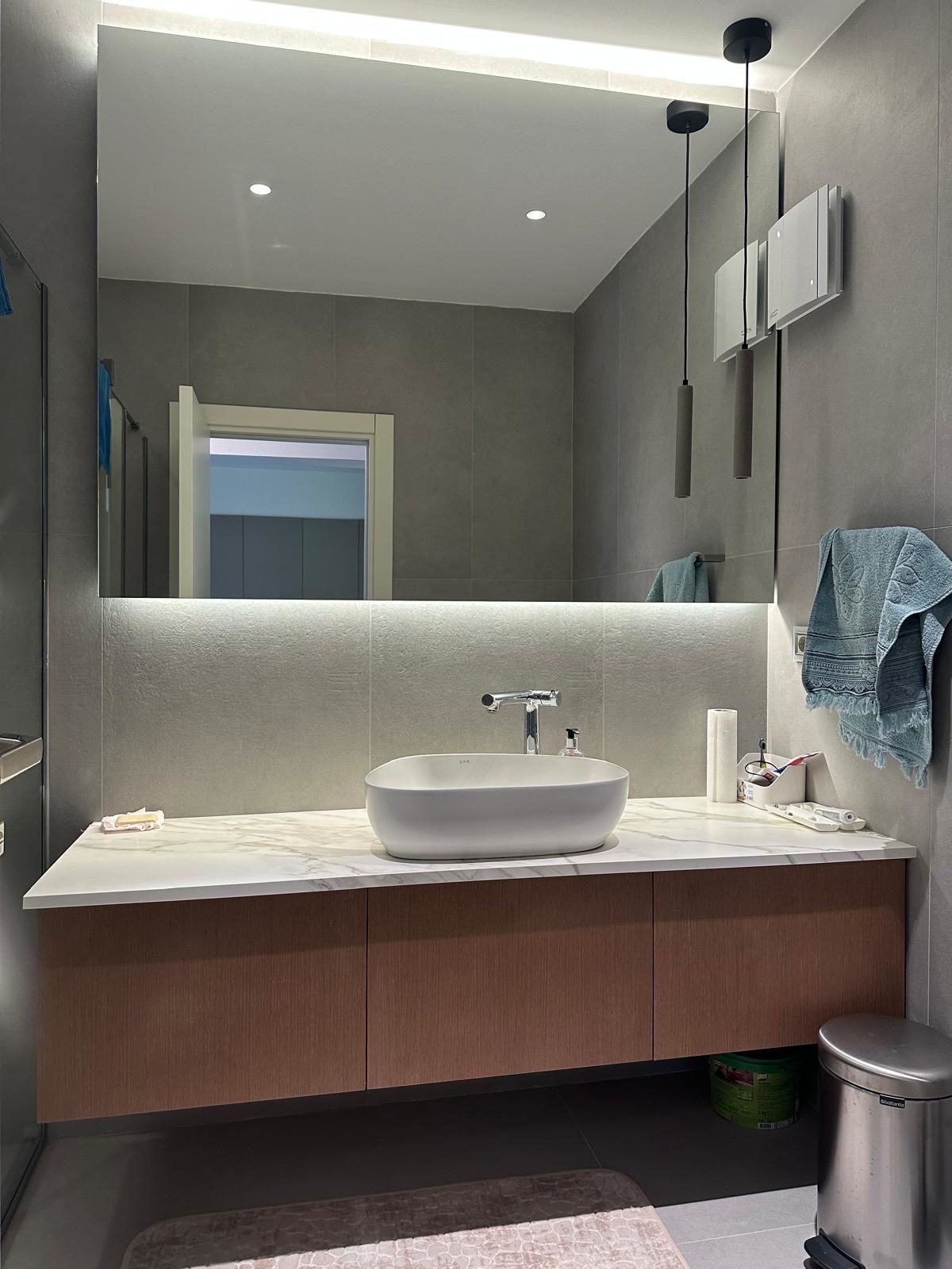 Roys Ahşap 220 Özel İmalat Modern Banyo Ünitesi