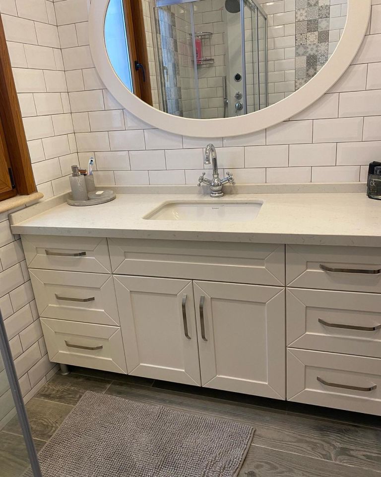 Roys Ahşap 228 Özel İmalat Modern Banyo Ünitesi