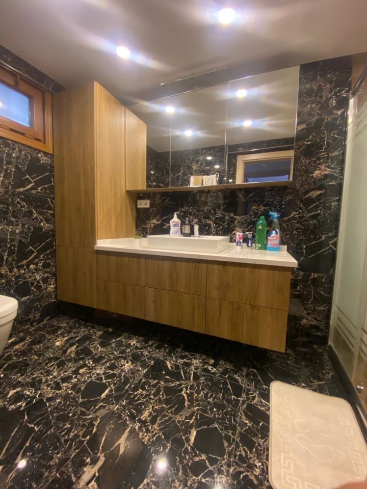 Roys Ahşap 236 Özel İmalat Modern Banyo Ünitesi