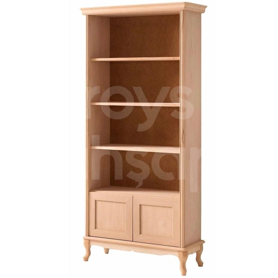 Roys Ahşap 6531 Masif Ham Lükens Kitaplık