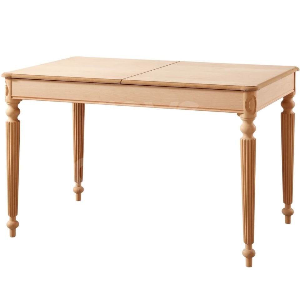 Roys Ahşap 5133 Masif Ham 120 Cm Mira İlaveli Yemek Masası