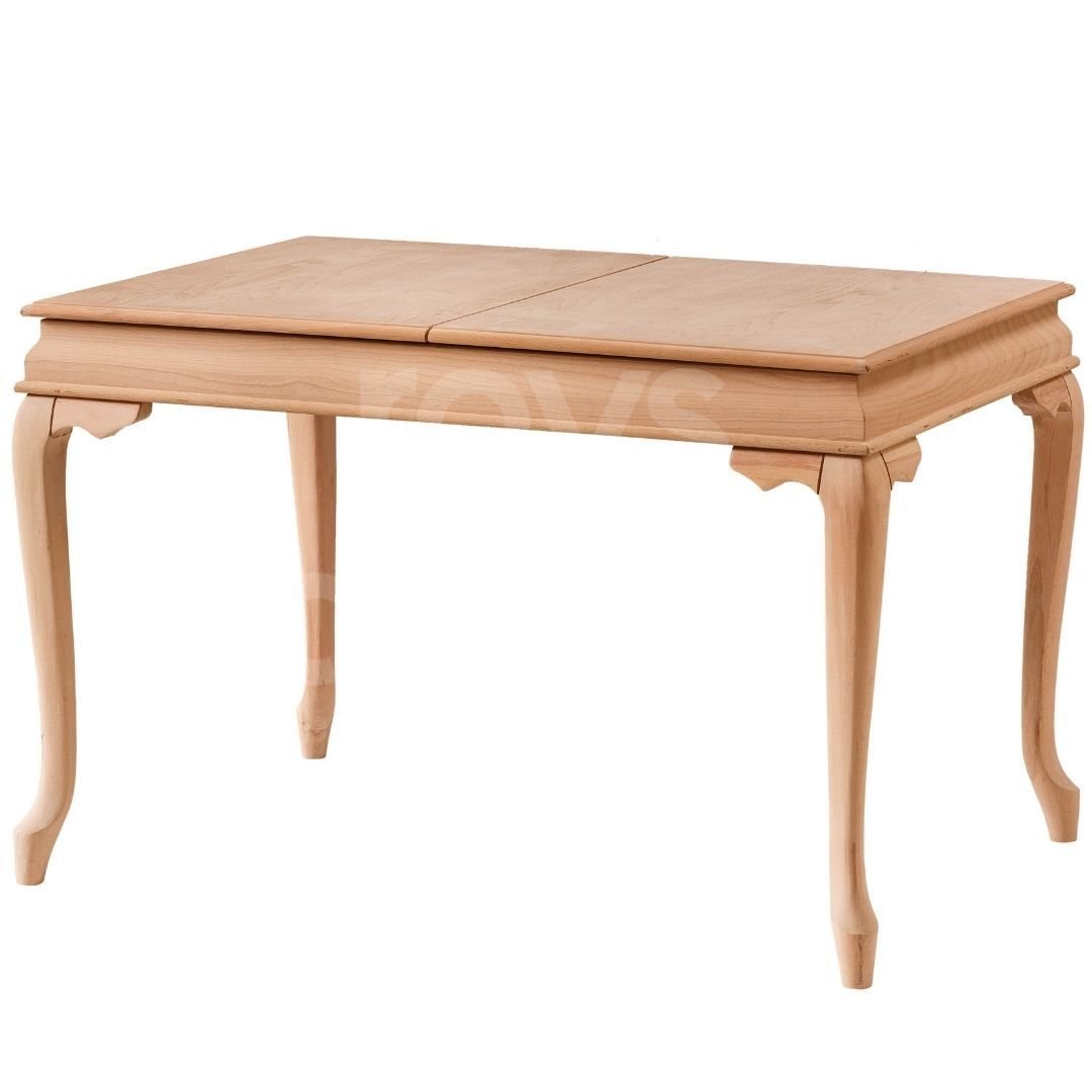 Roys Ahşap 5163 Masif Ham 120 Cm Bombeli İlaveli Yemek Masası
