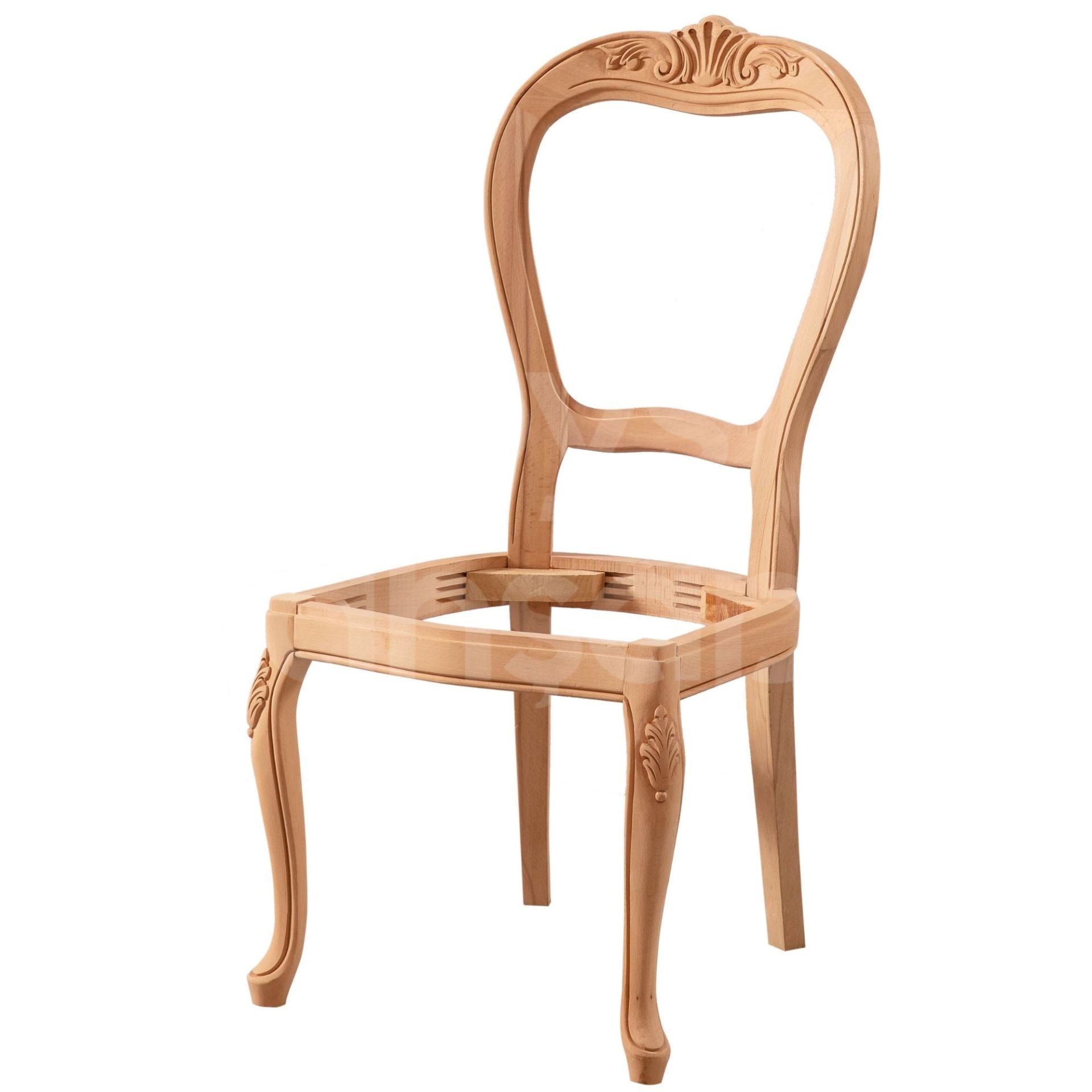 Roys Ahşap 5602 Masif Ham Emir Sandalye