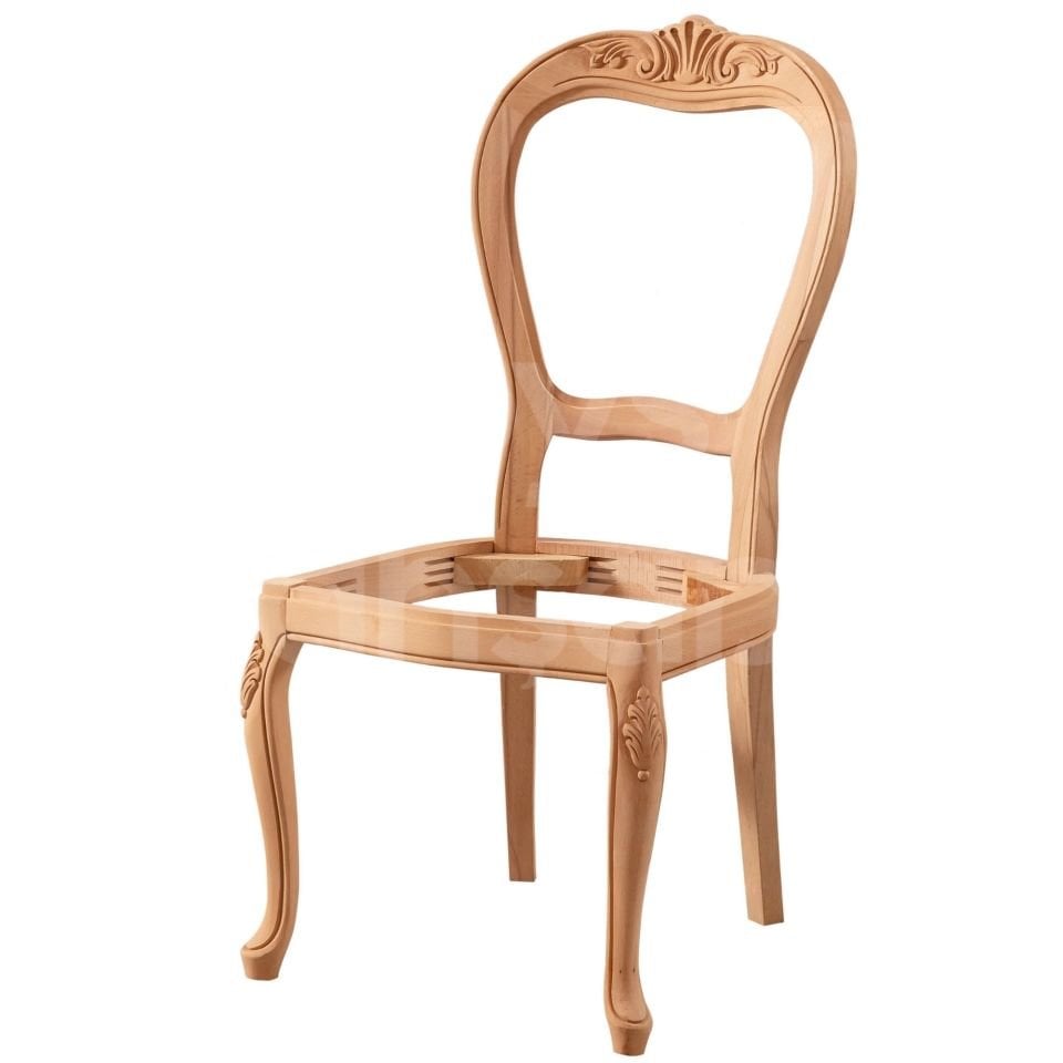 Roys Ahşap 5602 Masif Ham Emir Sandalye
