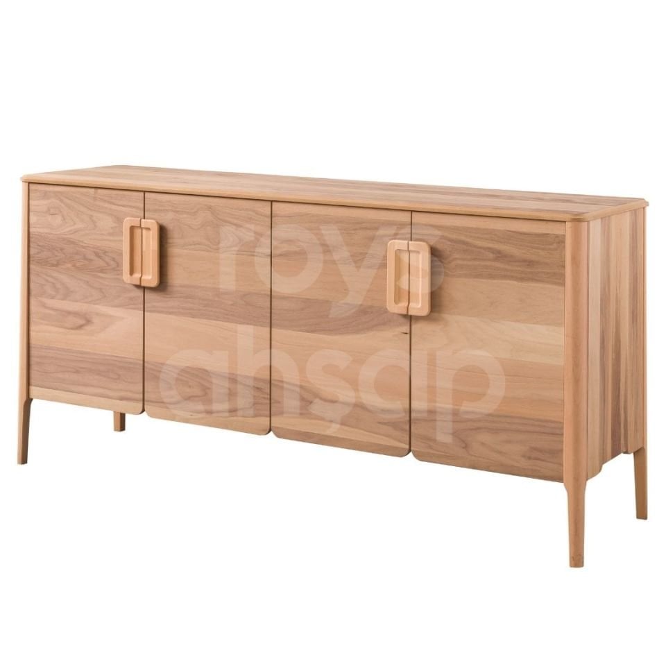 Roys Ahşap 4166 Masif Ham 180 Cm Soft Ceviz Kaplama Konsol