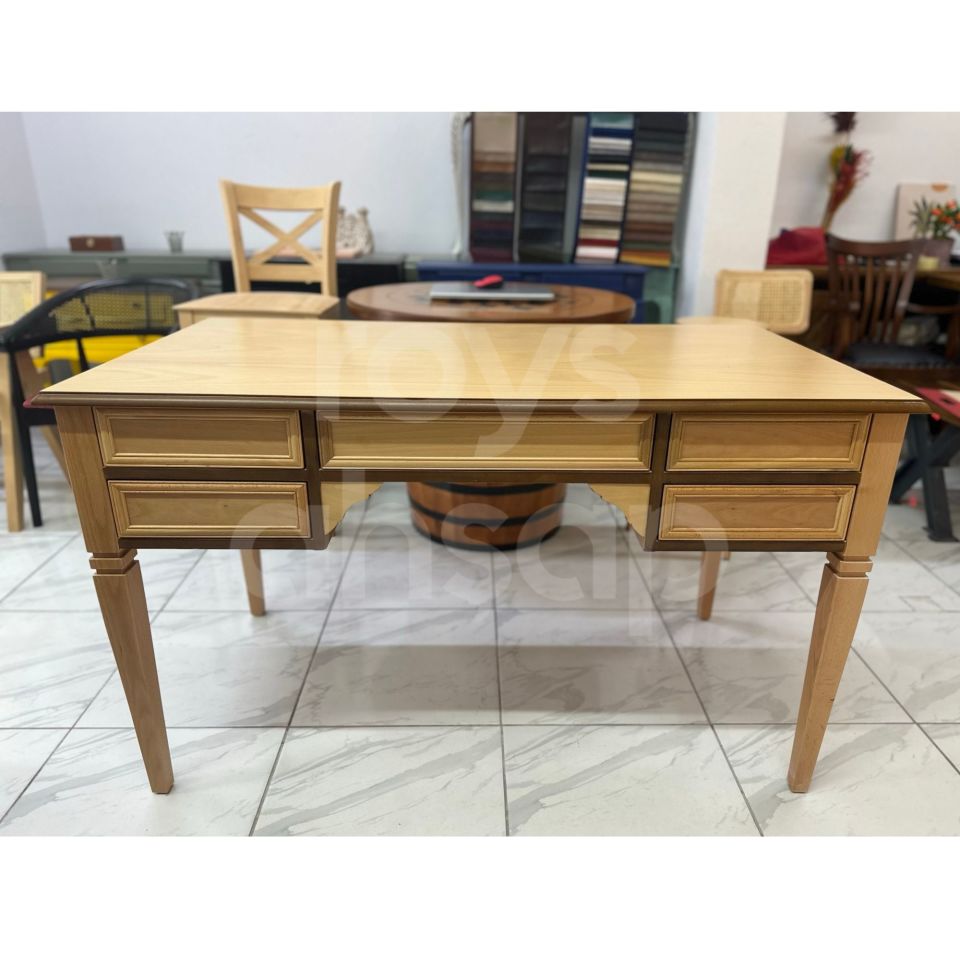 Roys Ahşap 140 Cm Naturel Oxford Ofis Çalışma Masası