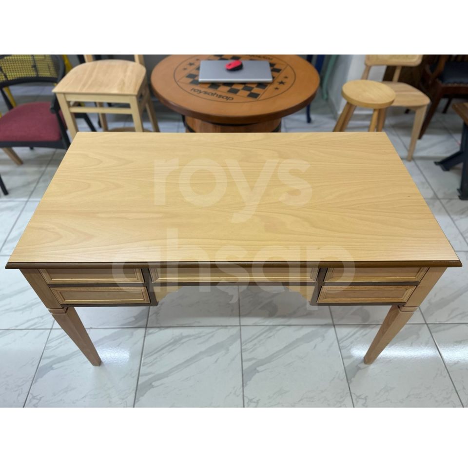 Roys Ahşap 140 Cm Naturel Oxford Ofis Çalışma Masası