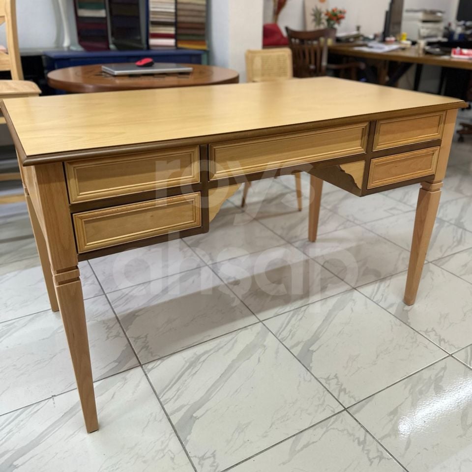 Roys Ahşap 140 Cm Naturel Oxford Ofis Çalışma Masası
