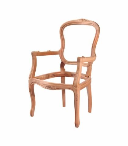 Roys Ahşap Masif Ham Etek Oymalı Çay Takımı