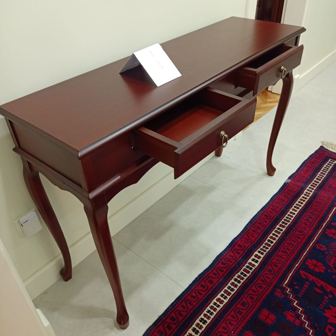 Roys Ahşap 100 Cm Koyu Ceviz Çift Çekmeceli Dresuar