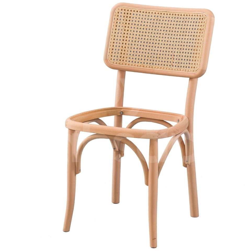 Roys Ahşap 5876 Masif Ham Hasırlı Sofa Sandalye