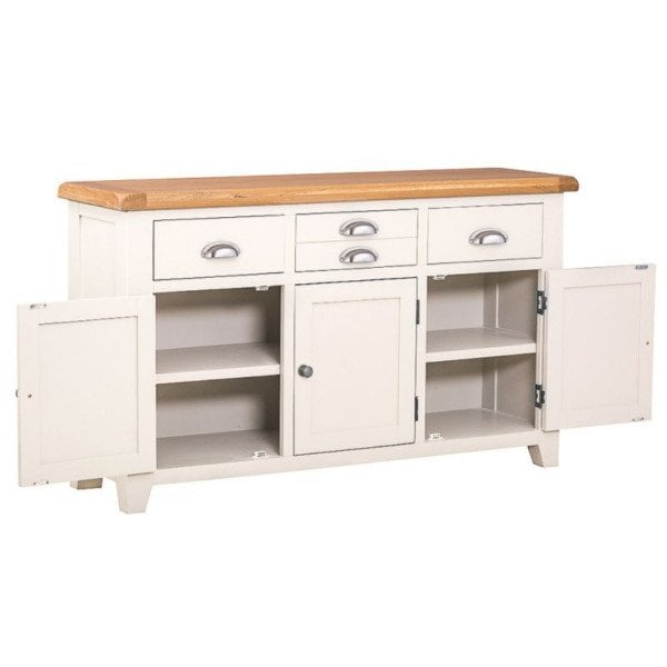 Roys Ahşap Fildişi Üstü Ceviz 137 Cm Mini Konsol