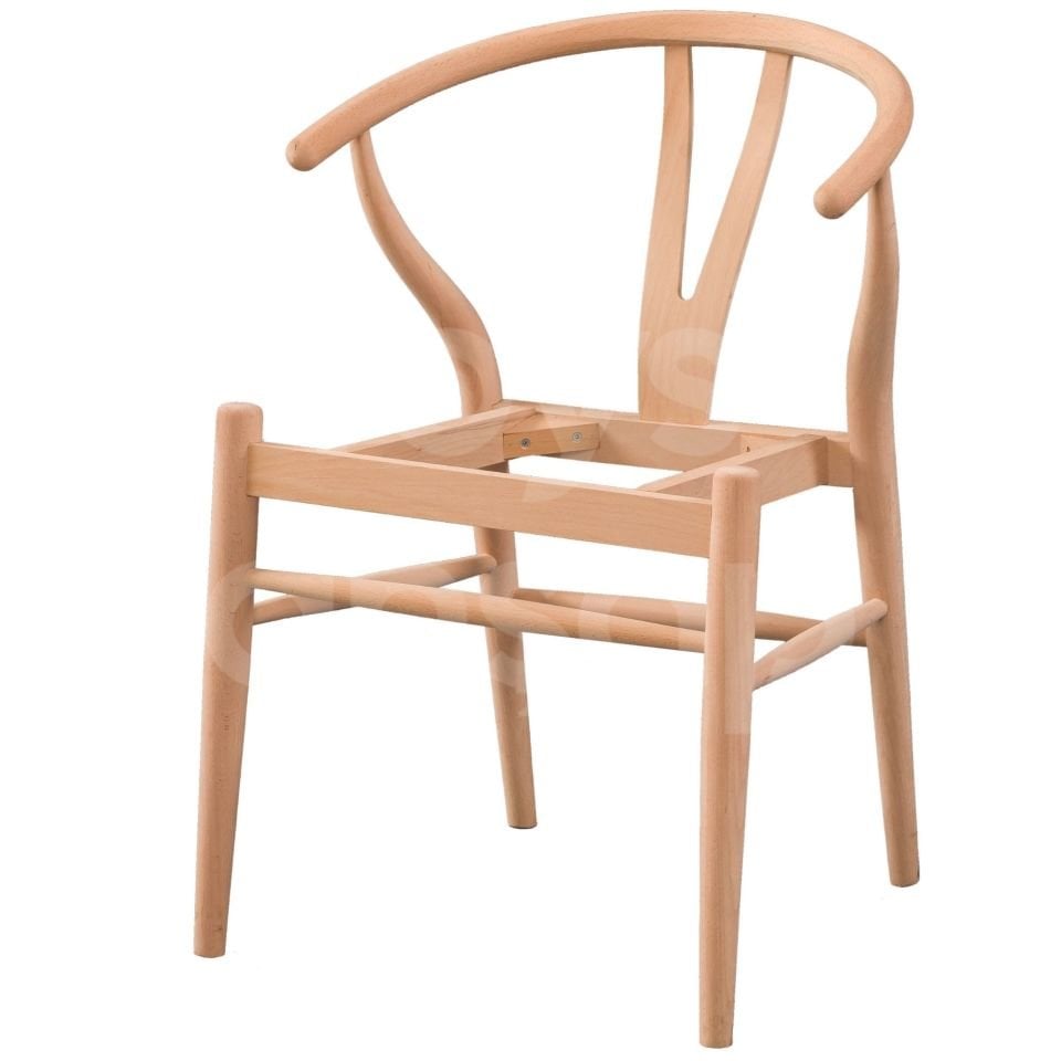 Roys Ahşap 5887 Masif Ham Danish Sandalye