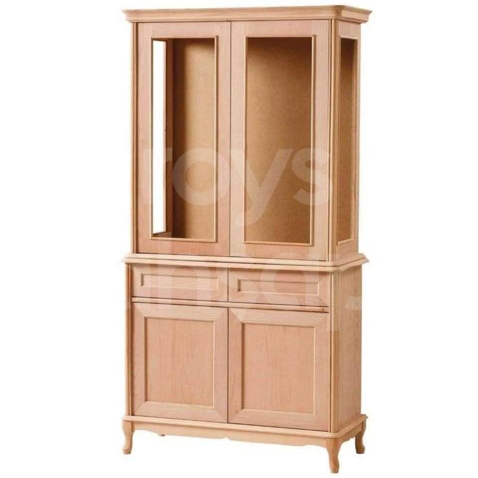 Roys Ahşap 6520 Masif Ham Lükens Vitrin