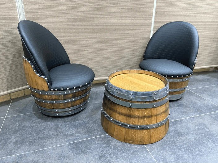 Roys Ahşap 100 Fıçı Koltuk Takımı