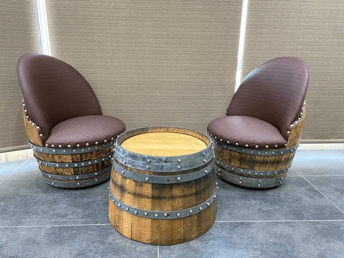 Roys Ahşap 100 Fıçı Koltuk Takımı