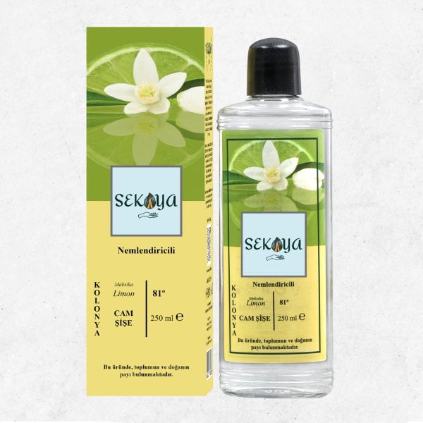 Sekoya Kolonya Meksika Limon 250 ml. Cam Şişe Nemlendiricili