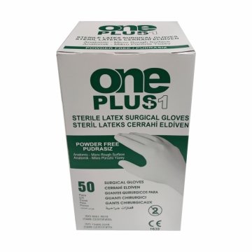 50 Çift - Steril Cerrahi Eldiven Pudrasız - One plus