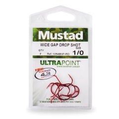 Mustad Double Wide Gap Dropshot 10548NP-RD Olta İğnesi