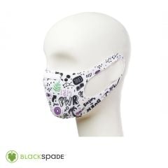 BLACKSPADE Çocuk Koruyucu Maske Sevgi-Aşk Desen S2