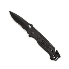 SOG FF-25 Escape Tırtıklı Çakı - Siyah