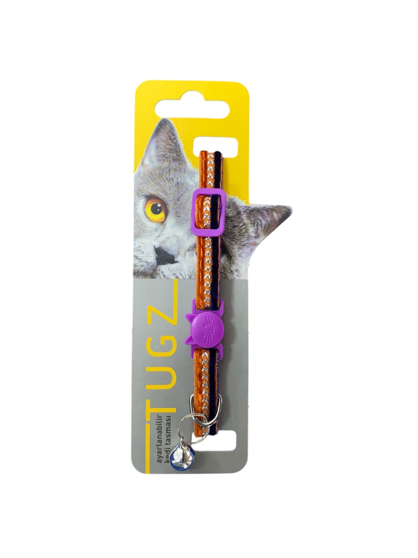 TUGZ KEDİ BOY.TAS.YALDIZ MAVİ 10MM/28CM